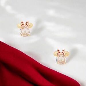 Disney X Kate Spade New York Minnie Stud Earrings Clear NWT